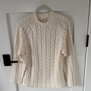 Atelier Delphine Light Cream Cable Knit Sweater
